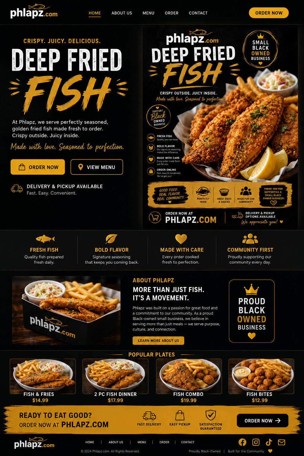Phlaps Fish Fry Poster